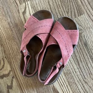 TOMS sandals. Size 6! Like New!